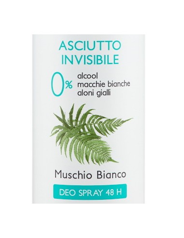 vidal deodorante spray - 150ml - asciutto invisibile - muschio bianco: tuttocasashop.it: igiene e cura della persona