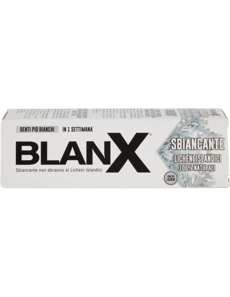 blanx dentifricio - 75ml - sbiancante - licheni islandici: tuttocasashop.it: igiene e cura della persona