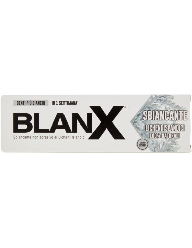 blanx dentifricio - 75ml - sbiancante - licheni islandici: tuttocasashop.it: igiene e cura della persona