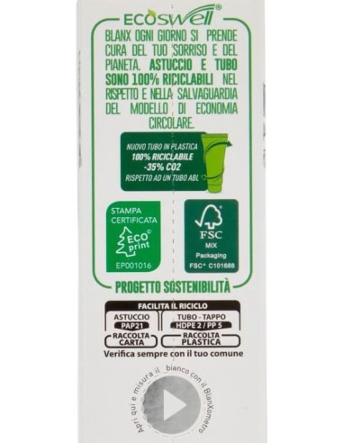 blanx dentifricio - 75ml - sbiancante - licheni islandici: tuttocasashop.it: igiene e cura della persona