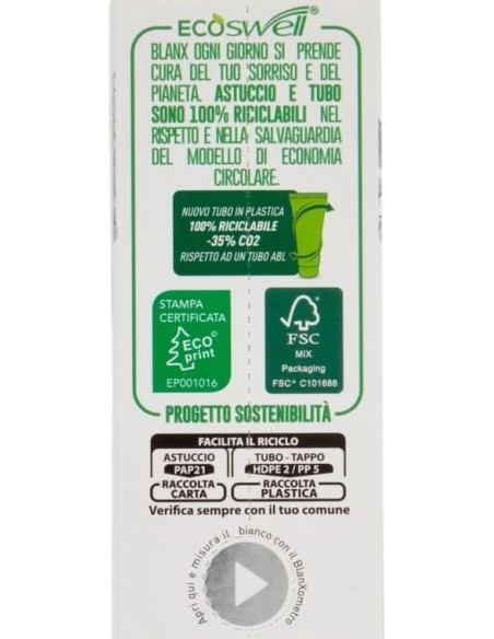 blanx dentifricio - 75ml - sbiancante - licheni islandici: tuttocasashop.it: igiene e cura della persona