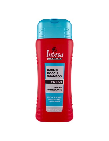 intesa pour homme bagno doccia shampoo - 500ml - fresh - energy boost: tuttocasashop.it: igiene e cura della persona