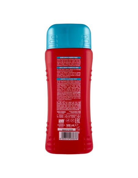intesa pour homme bagno doccia shampoo - 500ml - fresh - energy boost: tuttocasashop.it: igiene e cura della persona