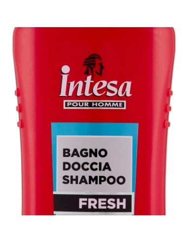 intesa pour homme bagno doccia shampoo - 500ml - fresh - energy boost: tuttocasashop.it: igiene e cura della persona