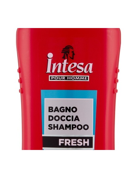 intesa pour homme bagno doccia shampoo - 500ml - fresh - energy boost: tuttocasashop.it: igiene e cura della persona