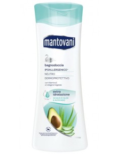 mantovani bagnodoccia 400ml - extra idratazione - acqua di aloe e avocado: tuttocasashop.it: igiene e cura della persona