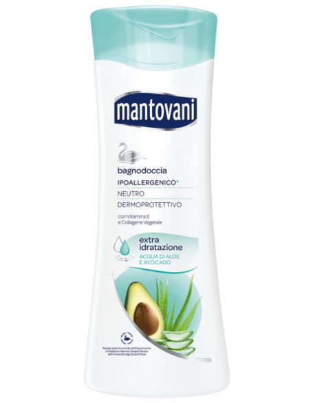 mantovani bagnodoccia 400ml - extra idratazione - acqua di aloe e avocado: tuttocasashop.it: igiene e cura della persona