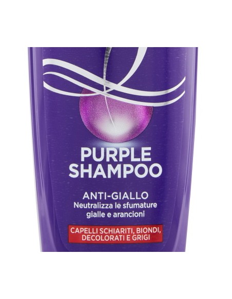 elvive purple shampoo - 200ml - antigiallo - anti-giallo: tuttocasashop.it: igiene e cura della persona
