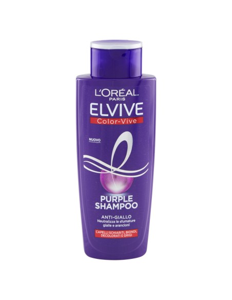 elvive purple shampoo - 200ml - antigiallo - anti-giallo: tuttocasashop.it: igiene e cura della persona