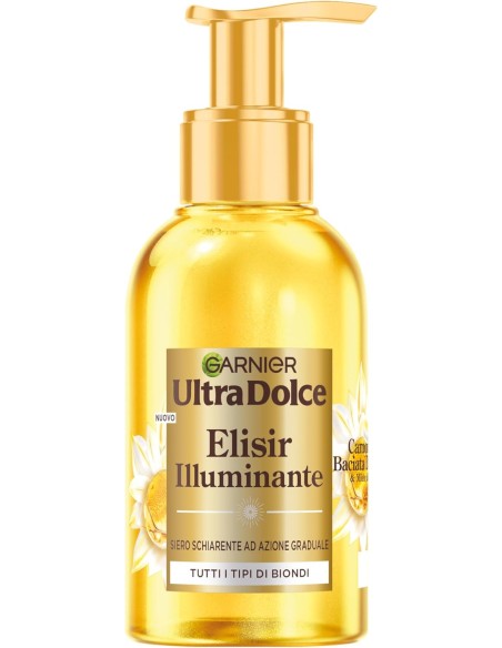 ultra dolce elisir illuminante - 120ml - siero schiarente per capelli biondi: tuttocasashop.it: igiene e cura della persona