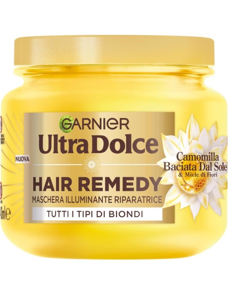 ultra dolce maschera - 340ml - illuminante riparatrice camomilla - biondi: tuttocasashop.it: igiene e cura della persona