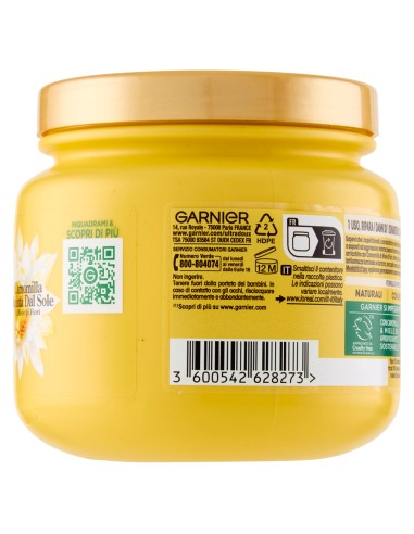 ultra dolce maschera - 340ml - illuminante riparatrice camomilla - biondi: tuttocasashop.it: igiene e cura della persona