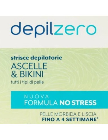 depilzero 20 strisce depilatorie per ascelle e bikini + 4 salviettine: tuttocasashop.it: igiene e cura della persona