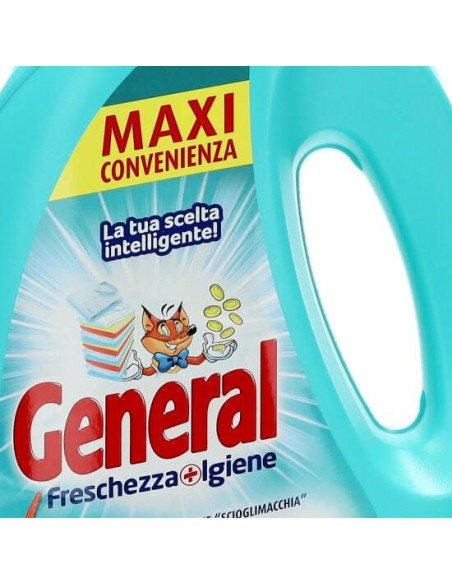 general detersivo lavatrice liquido 60 lavaggi 2400ml - igienizzante: tuttocasashop.it: prodotti per bucato e tessuti