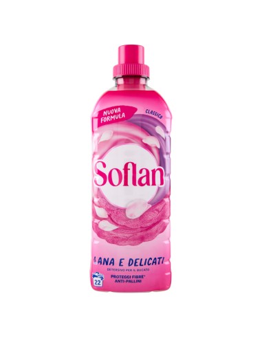 soflan detersivo liquido per capi delicati 28 lavaggi - 900ml - classico: tuttocasashop.it: prodotti per bucato e tessuti