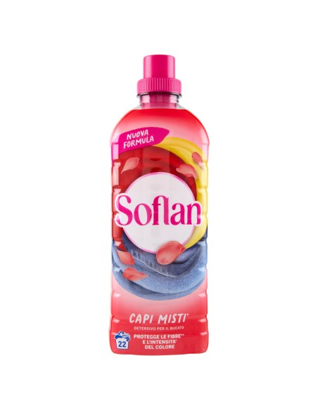 soflan detersivo liquido per capi delicati 28 lavaggi - 900ml - colorati: tuttocasashop.it: prodotti per bucato e tessuti