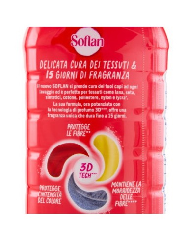 soflan detersivo liquido per capi delicati 28 lavaggi - 900ml - colorati: tuttocasashop.it: prodotti per bucato e tessuti