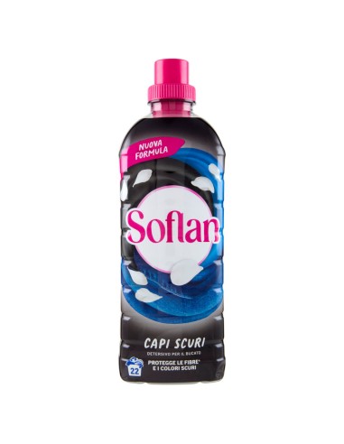 soflan detersivo liquido per capi delicati 28 lavaggi - 900ml - capi neri: tuttocasashop.it: prodotti per bucato e tessuti