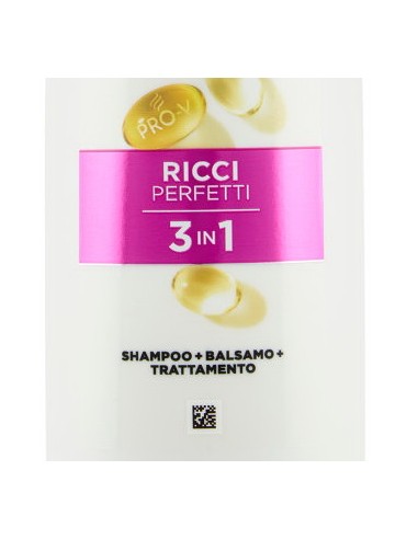 pantene pro-v shampoo balsamo e trattamento - 250ml - ricci: tuttocasashop.it: igiene e cura della persona