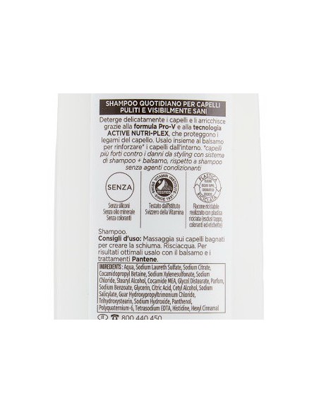 pantene pro-v shampoo - 250ml - rigenera & protegge: tuttocasashop.it: igiene e cura della persona