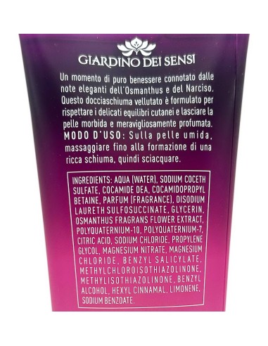 giardino dei sensi doccia shampoo - 250ml - osmanthus e narciso: tuttocasashop.it: igiene e cura della persona