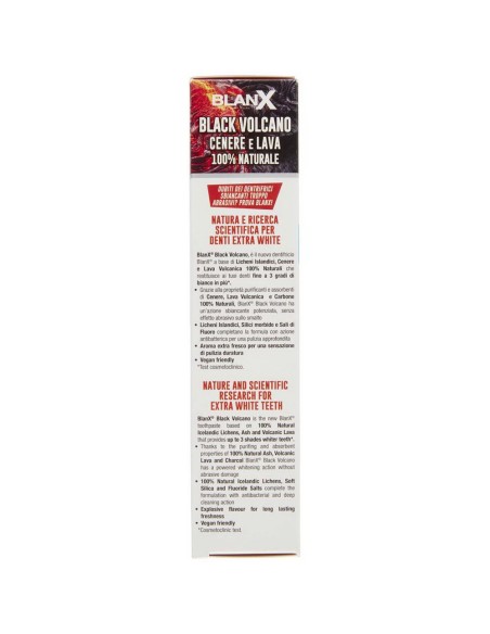 blanx dentifricio - 75ml - black volcano - cenere e lava: tuttocasashop.it: igiene e cura della persona