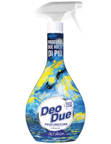 deo due profumatore spray - 600ml - art collection - infinito blu: tuttocasashop.it: pulizia e cura della casa