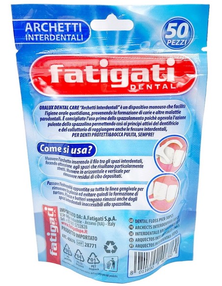 fatigati 50 archetti interdentali per igiene orale: tuttocasashop.it: igiene e cura della persona