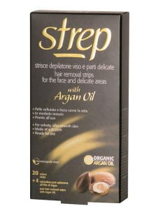 strep 20 strisce depilatorie per viso e parti delicate + 4 post-epilazione: tuttocasashop.it: igiene e cura della persona