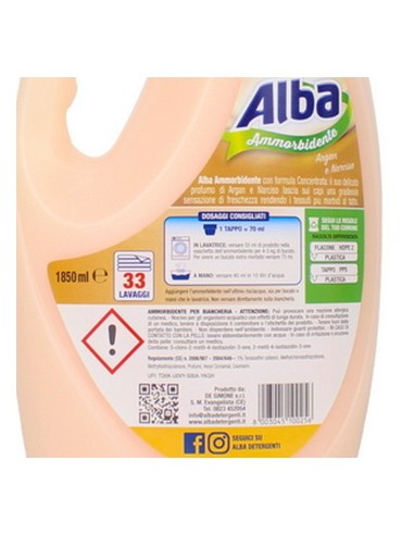alba ammorbidente per bucato - 33 lavaggi - 1850ml - argan e narciso: tuttocasashop.it: prodotti per bucato e tessuti