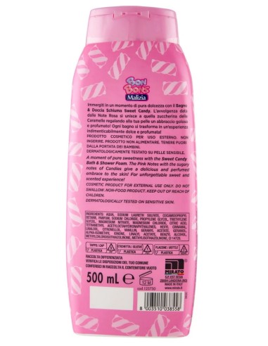 malizia bon bons bagno e doccia schiuma - 500ml - sweet candy: tuttocasashop.it: igiene e cura della persona
