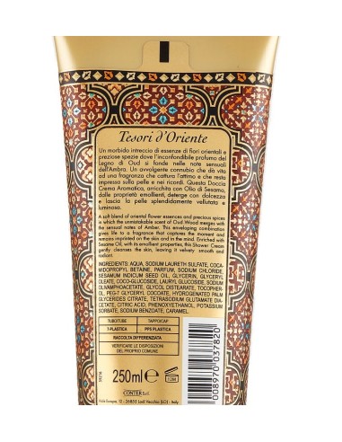 tesori d'oriente doccia schiuma - 250ml - royal oud: tuttocasashop.it: igiene e cura della persona