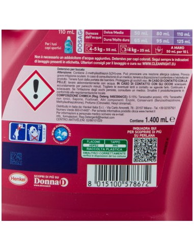 perlana renew detersivo per bucato - 1400ml 28 lavaggi - per capi colorati: tuttocasashop.it: prodotti per bucato e tessuti