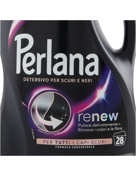 perlana renew detersivo per bucato - 1400ml 28 lavaggi - capi scuri o neri: tuttocasashop.it: prodotti per bucato e tessuti