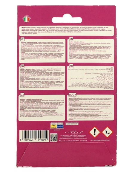 sweet home 3 sacchetti profumati per armadi e cassetti 45gg - fiorito: tuttocasashop.it: prodotti per bucato e tessuti