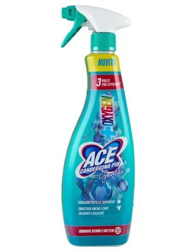 ace gentile spray 650ml - sgrassa tutte le superfici - smacchia il bucato: tuttocasashop.it: pulizia e cura della casa