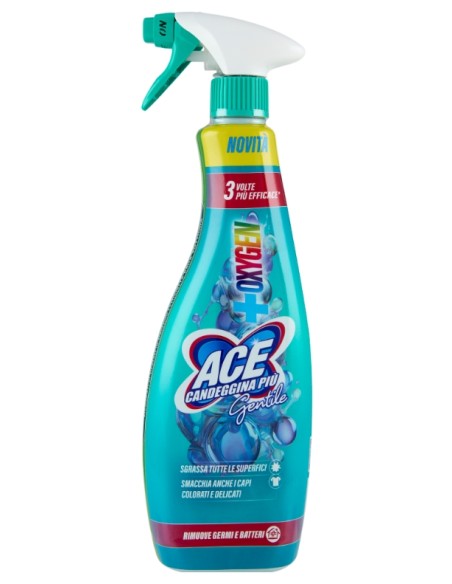 ace gentile spray 650ml - sgrassa tutte le superfici - smacchia il bucato: tuttocasashop.it: pulizia e cura della casa
