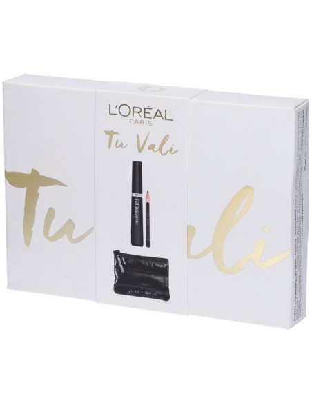 l'oreal tu vali mascara telescopic lift black + mini matita + pochette: tuttocasashop.it: igiene e cura della persona