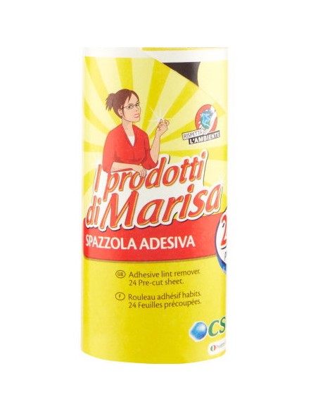 csc spazzola adesiva a rullo 24 fogli - per indumenti poltrone tessuti ecc.: tuttocasashop.it: pulizia e cura della casa