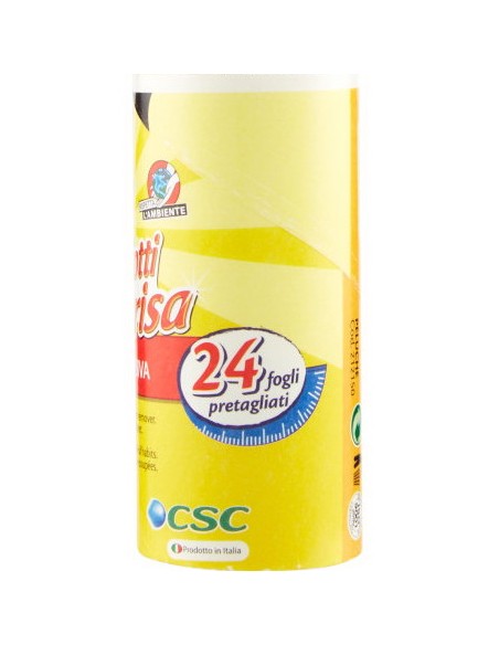 csc spazzola adesiva a rullo 24 fogli - per indumenti poltrone tessuti ecc.: tuttocasashop.it: pulizia e cura della casa