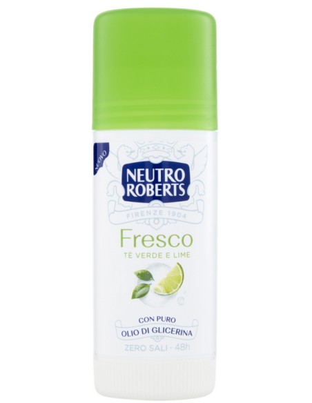 neutro roberts deodorante stick 40ml - fresco - te' verde & lime: tuttocasashop.it: igiene e cura della persona