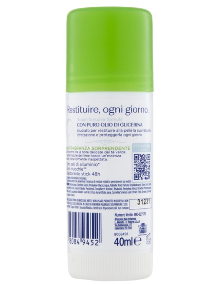 neutro roberts deodorante stick 40ml - fresco - te' verde & lime: tuttocasashop.it: igiene e cura della persona