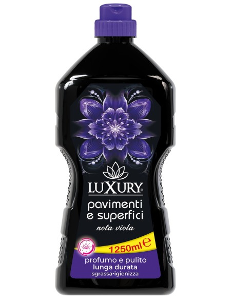 luxury detergente liquido per pavimenti - 1250ml - viola: tuttocasashop.it: pulizia e cura della casa