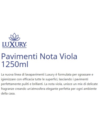 luxury detergente liquido per pavimenti - 1250ml - viola: tuttocasashop.it: pulizia e cura della casa