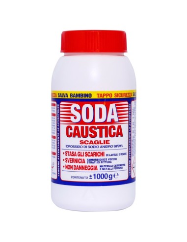 sofys soda caustica in scaglie - 1kg - idrossido di sodio anidro: tuttocasashop.it: pulizia e cura della casa