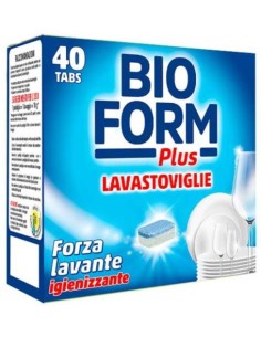 bioform detersivo per lavastoviglie - 40 tabs - 720g: tuttocasashop.it: pulizia e cura della casa