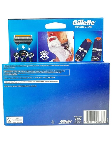 gillette fusion 8 testine ricambio per rasoio fusion - proglide: tuttocasashop.it: igiene e cura della persona