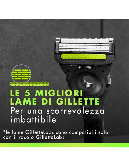 gillette labs 8 testine ricambio per rasoio gillette labs: tuttocasashop.it: igiene e cura della persona