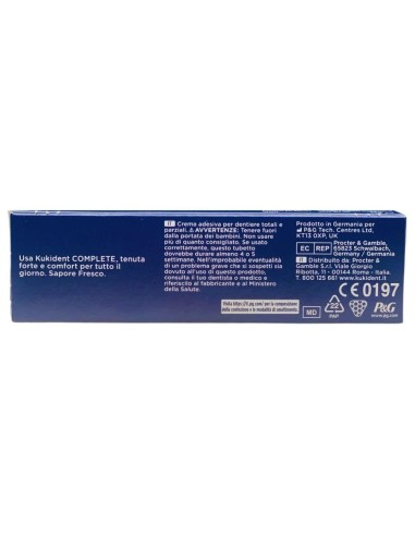 kukident plus crema adesiva - 35g - complete tenuta forte - sapore fresco: tuttocasashop.it: igiene e cura della persona