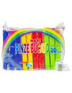 dinamic 20 mollette da bucato in plastica - colorate: tuttocasashop.it: prodotti per bucato e tessuti